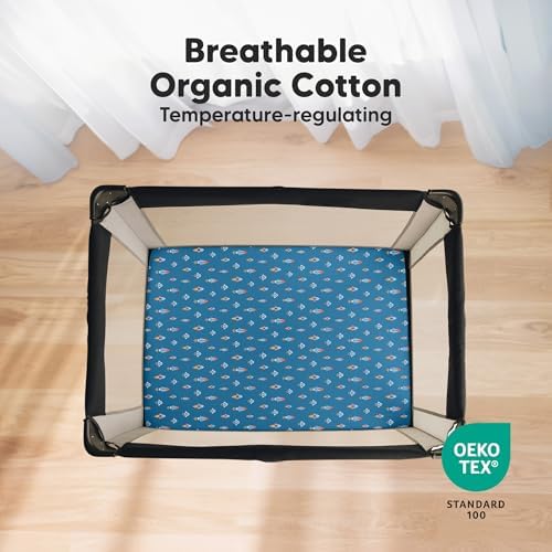 2pk Mini Crib Sheets Fitted 38x26 Pack N Play Mattress Sheet - Image 2
