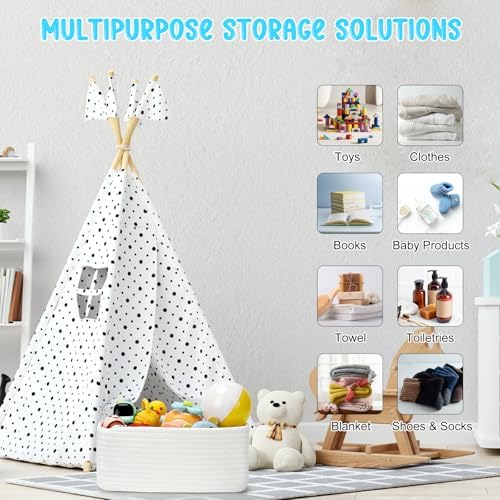 3 Pack Small Storage Baskets for Organizing, 11.8×7.8×5.1" - Image 5