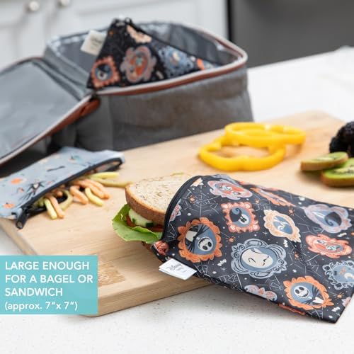 Disney Sleeved Bib and 2-pack Snack Bags, Nightmare Before Christmas - Image 6