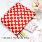 PAZIMIIK Makeup Bag Large Zipper Corduroy Make Up Pouch - Image 4