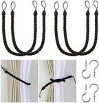 BEL AVENIR Curtain Tiebacks Ropes Tie-Backs, Handmade Holdbacks by BELAVENIR