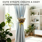 YGNNIU 2 Pack Cartoon Bears Curtain Tiebacks, Cute Embroidered Cartoon Animal - Image 5