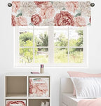 Sweet Jojo Designs Blush Pink Boho Shabby Chic Floral Girl Window Valance - Image 2