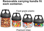 SELEWARE Black Stackable Snack Containers - Image 3
