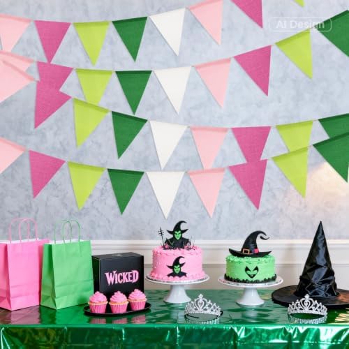 G2PLUS Pre-Strung Triangle Pennant Banner Decorative Flag Garland 60PCS - Image 6