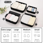 BAGAIL 4 Set/6 Set/8 Set Compression Packing Cubes Travel Accessories - Image 2