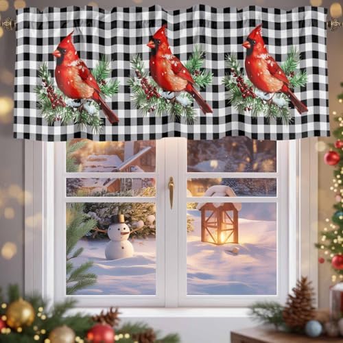 Vandarllin Christmas Kitchen Curtains Valances - Image 5