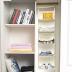 BrilliantJo 5 Shelves Hanging Closet Organizer, 2 Pack Hanging Storage - Image 4