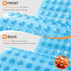 Yimobra Non Slip Bath Mat for Tub 40x16, Extra Long Bath Tub Mat - Image 3