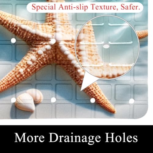 Non Slip Bathtub and Shower Mat 26.8x15.1 inch, Bath Mat - Image 2