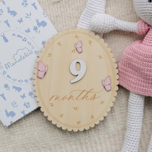 Baby Girl Monthly Milestone Signs, 1-12 Monthly Baby Milestone Girl, Newborn - Image 5