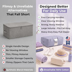 Soft Canvas Storage Bags with Zipper. Thick Breathable - Image 7