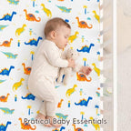 david's kids 3 Pack Fitted Crib Sheets, Ultra Soft Breathable Comfortable Baby - Image 2