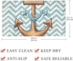 Shower Mat Non Slip, Anchor Zigzag Pattern Anti Slip Bath Mat - Image 4
