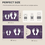GRANNY SAYS Purple Bathroom Rugs Set 3 Piece, Soft Microfiber Bath Mats - Image 2