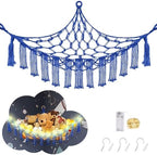 CERETIA Stuffed Animal Hammock Corner Plushie Net Storage, Jumbo Royal Blue by CERETIA