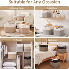 OIAHOMY 13 Inch Cube Storage Bins, Insert Storage Baskets - Image 6