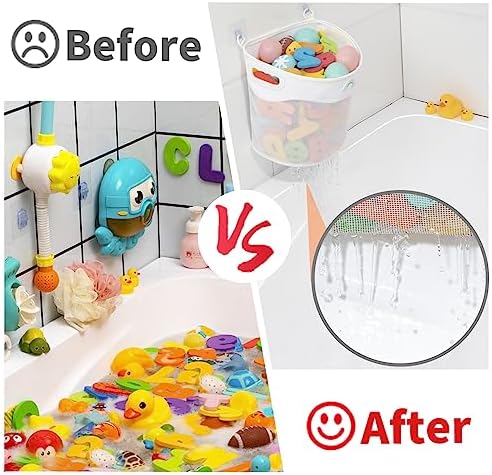 Austion Quick-Fetch Way Mesh Bath Toy Holder, Wide Opening and Large Capacity - Image 5