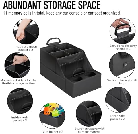 MULISOFT Car Seat Organizer- Backseat Car Organizer - Image 3
