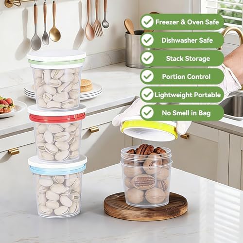 12 Pack 8.8oz Plastic Food Storage Containers - Image 3