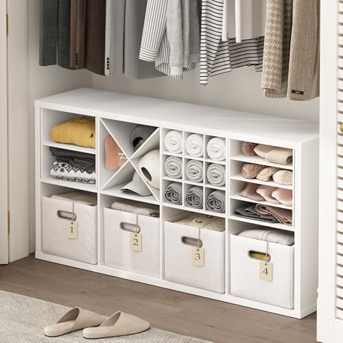 Furinno Cubicle Cube Insert, 3-Shelf Cube Organizer, Fits into Furinno Extra - Image 2