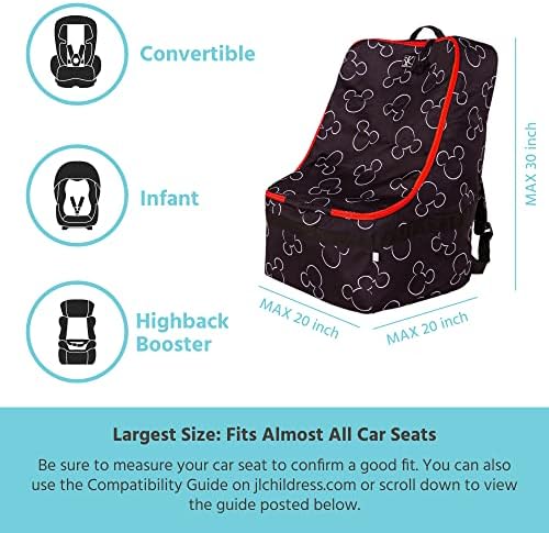 J.L. Childress Disney Baby Padded Backpack Car Seat Bag - Image 6