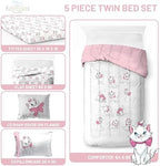 Disney Aristocats Marie Twin Comforter Set 5 Piece Kids Bedding - Image 4