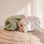 lulumoon Muslin Changing Pad Cover: 32x16 Fit Standard Rectangle Pad - Image 3
