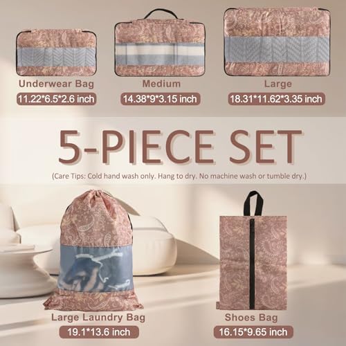 U+U 5 Set Packing Cubes, Travel Organizers - Image 3