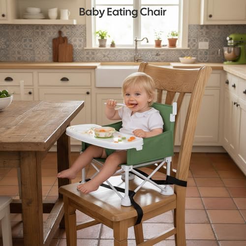 Cochildor 4-in-1 Portable Baby Chair, Foldable Toddler Booster Seat - Image 6