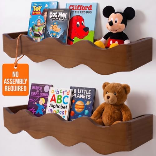 Ovalo Nursery Book Shelves Set of 2 by Unknown
