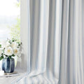 ZJDECOR 63 Inch Blue Stripe Full Blackout Window Curtain Panels by ZJDECOR