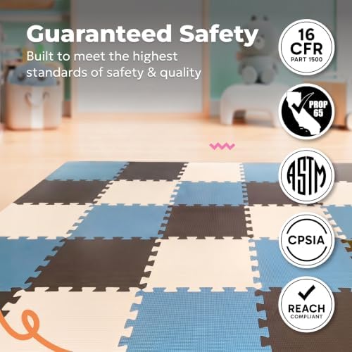 MioTetto Baby Play Mat, Soft Foam Floor Tiles - Image 2
