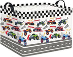 Rectangular Kids Basket Baby Girl Basket Fabric Storage Bin Organizer Box Room by HIYAGON