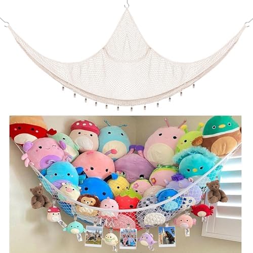 Kangaroo Stuffed Animal Storage Hammock, Corner Hanging Toy Organizer by kangaroo