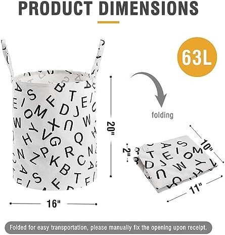 Baby Laundry Basket Nursery Hamper - Image 4