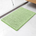 Chenille Bathroom Rug 20"x32" Seafoam Green, Non-Slip Bath Mat by Kildoss