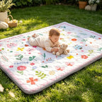RONGFA Baby Play Mat for Floor, Playpen Mat for Toddlers Infant Kids, Machine - Image 7
