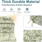 DYTXIII Outdoor High Back Chair Cushions Set of 2, Water Repellent Tufted - Image 4