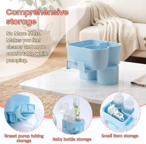 Baby Bottle & Hose Holder for Spectra S1/S2 Plus, Portable Breast Pump Stand - Image 4
