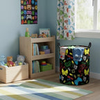 Baby Laundry Basket Baby Nursery Hamper Kids Laundry Basket Toy Storage Bin - Image 4