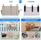 Surblue Bedside Caddy Hanging Bed Organizer Storage Bag Pocket - Image 4
