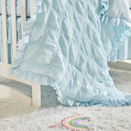 Ruffled Crib Bedding Set Baby Boho Quilted Comforter - Image 4