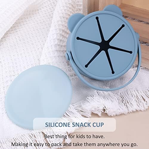 Snack Cups for Toddlers, Baby Snack Containers, Silicone Toddler Snack Cups No - Image 5