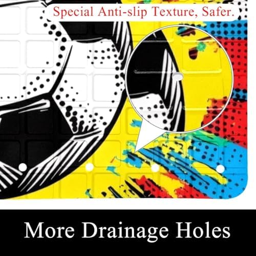 Shower Mat Bathtub Mat, 26.8x15.1 inch, Non-Slip Bath Mat - Image 2