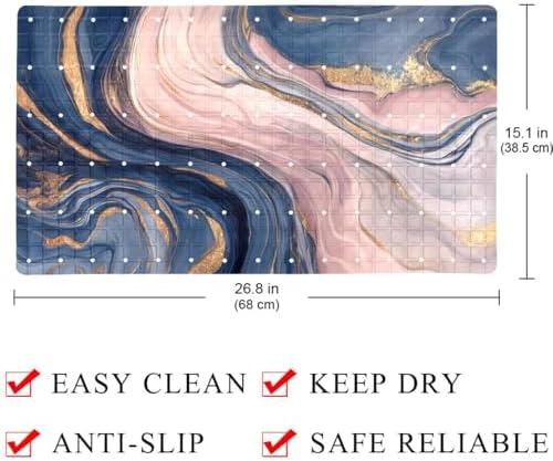 Bathtub Mat Non Slip 26.8x15.1In, Bathroom Decor PVC Shower Mats - Image 4