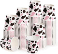 WRAPAHOLIC 3oz Pink Cow Bathroom Cups by WRAPAHOLIC