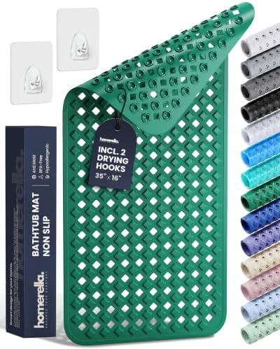homerella Bathtub Mat Non Slip 35x16 Shower Mat Non Slip Anti Mold BPA Free by Homerella