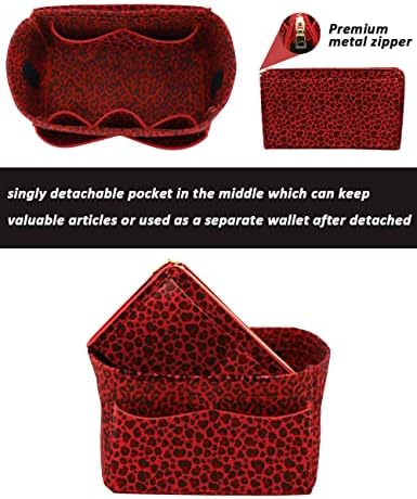 LEXSION Felt Purse Organizer Insert, Tote Bag Shaper Dividers - Image 2