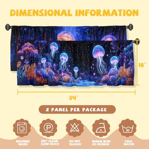 Forest Jellyfish Curtain Valance - Image 3